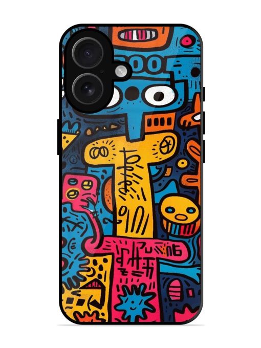 Doodletopia Glossy Soft Edge Case for Apple Iphone 16 Chachhi