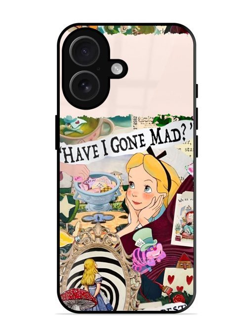 Mad Hatter'S Collage Glossy Soft Edge Case for Apple Iphone 16 Chachhi