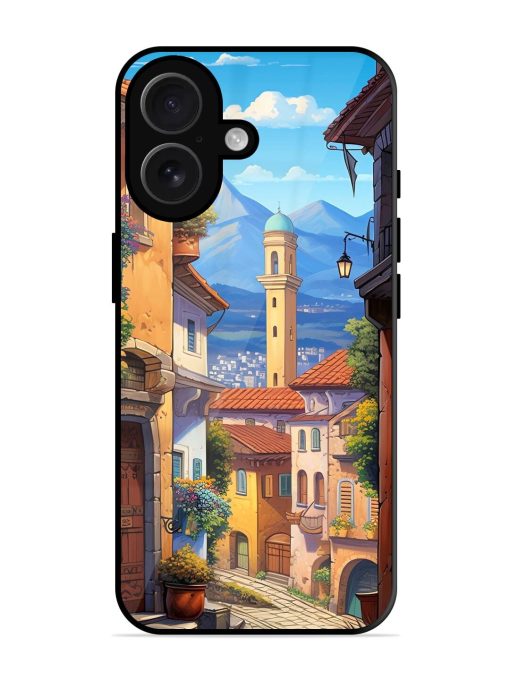 Tuscan Twilight Glossy Soft Edge Case for Apple Iphone 16 Chachhi