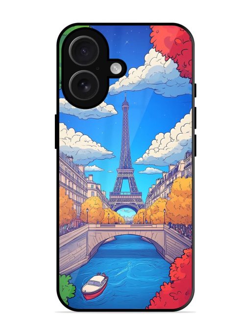 Parisian Panorama Glossy Soft Edge Case for Apple Iphone 16 Chachhi