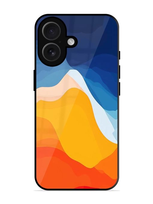 Liquid Landscape Glossy Soft Edge Case for Apple Iphone 16