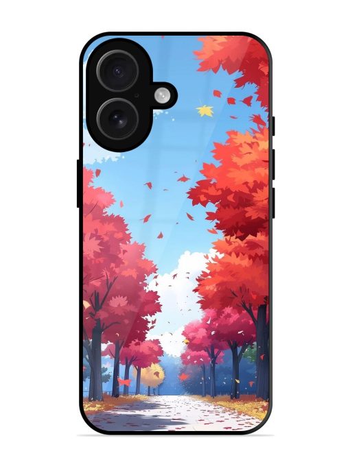 Autumn'S Embrace Glossy Soft Edge Case for Apple Iphone 16 Chachhi