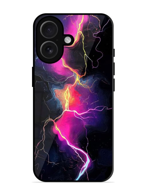 Electric Dreams Glossy Soft Edge Case for Apple Iphone 16 Chachhi