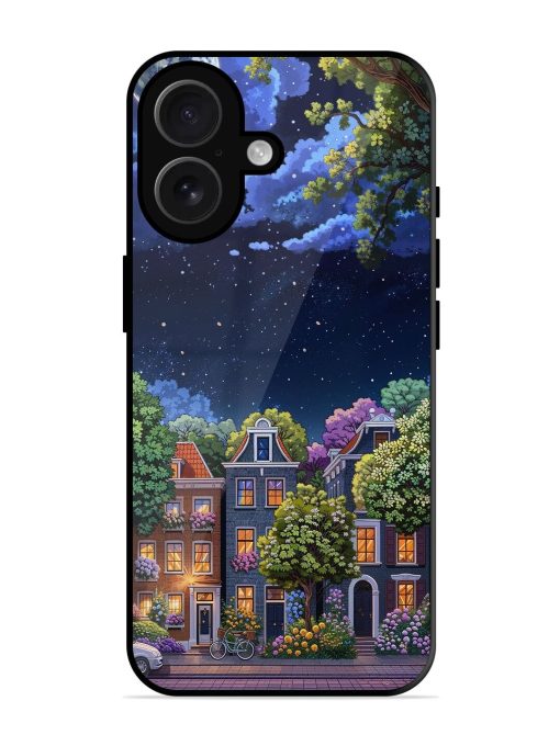 Moonlit Streets Glossy Soft Edge Case for Apple Iphone 16 Chachhi