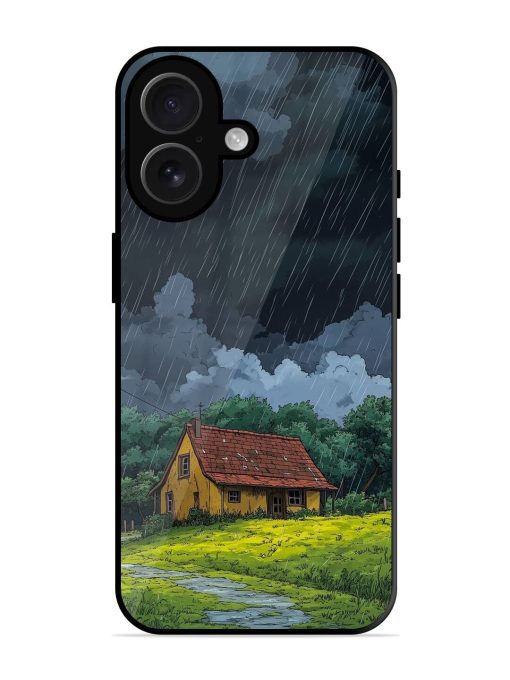 Rainy Day Retreat Glossy Soft Edge Case for Apple Iphone 16 Chachhi