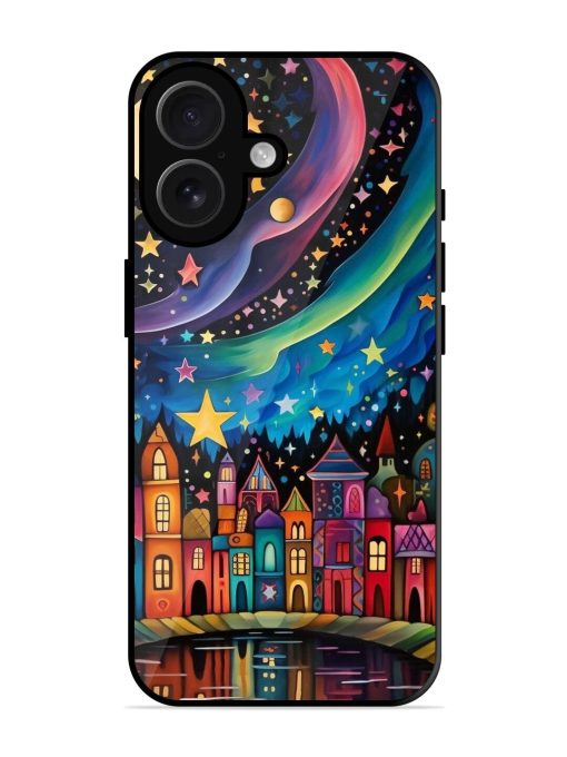 Starlit Village Glossy Soft Edge Case for Apple Iphone 16 Chachhi