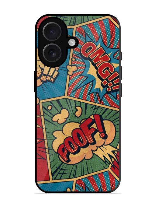 Comic Book Chaos Glossy Soft Edge Case for Apple Iphone 16 Chachhi