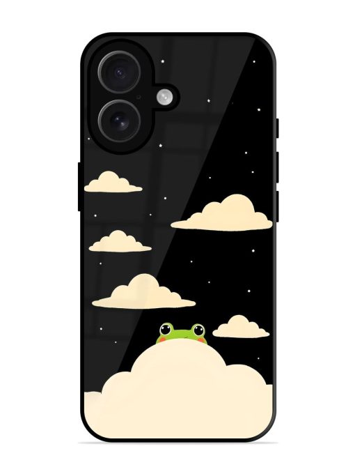 Froggy Night Sky Glossy Soft Edge Case for Apple Iphone 16 Chachhi