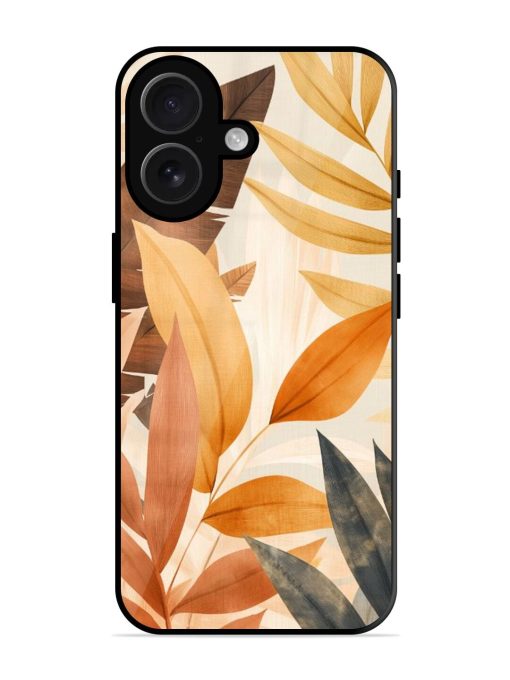 Earthy Elegance Glossy Soft Edge Case for Apple Iphone 16 Chachhi