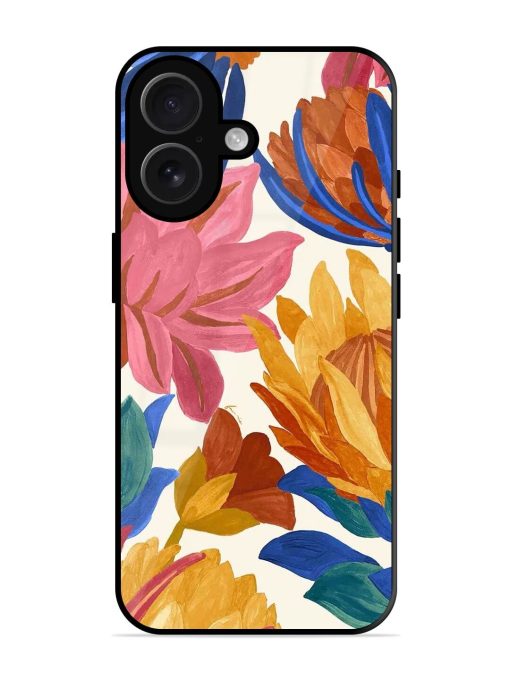 Blooming Tapestry Glossy Soft Edge Case for Apple Iphone 16 Chachhi