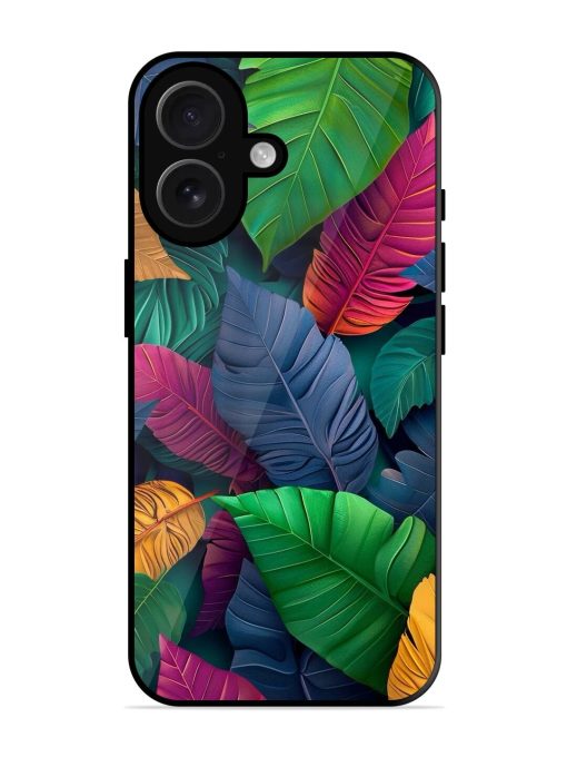 Tropical Tapestry Glossy Soft Edge Case for Apple Iphone 16 Chachhi