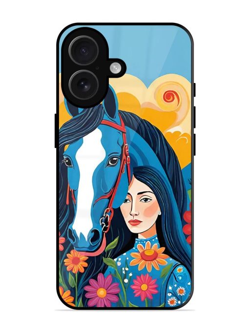 Equine Enchantment Glossy Soft Edge Case for Apple Iphone 16 Chachhi