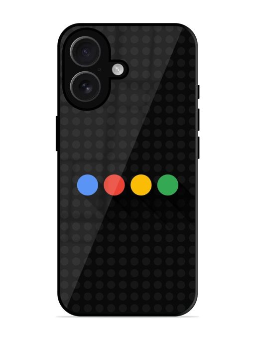 Google Dots Glossy Soft Edge Case for Apple Iphone 16 Chachhi