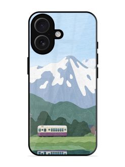 Mountainside Reflections Glossy Soft Edge Case for Apple Iphone 16