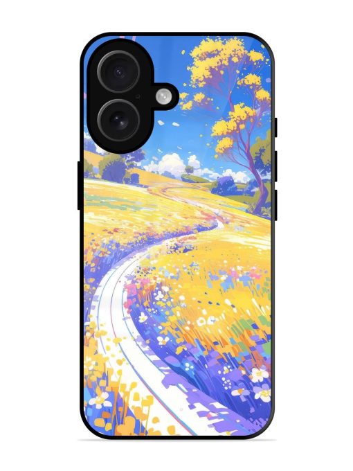 Vibrant Spring Meadow Glossy Soft Edge Case for Apple Iphone 16