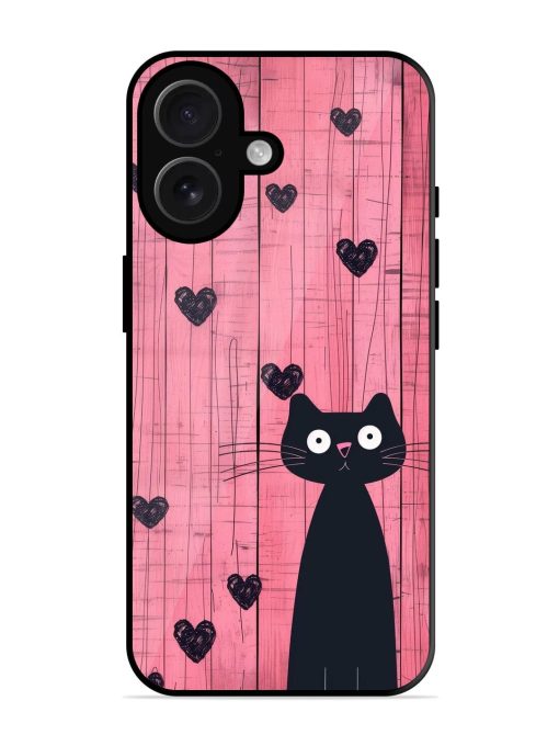 Feline Valentine'S Day Glossy Soft Edge Case for Apple Iphone 16 Chachhi