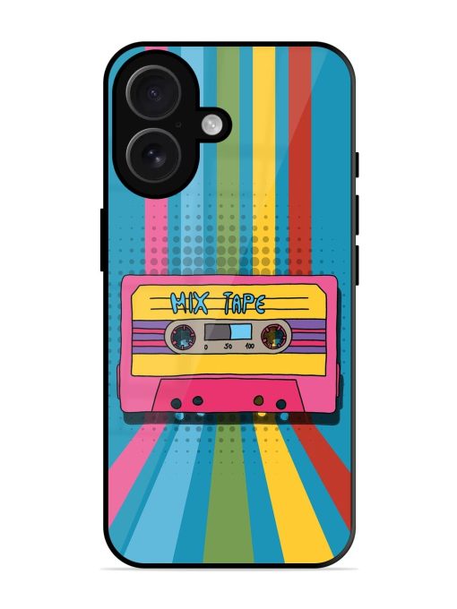 Retro Cassette Tapes Glossy Soft Edge Case for Apple Iphone 16 Chachhi