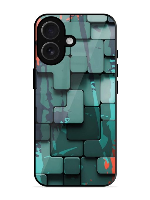 Abstract Geometric Mosaic Glossy Soft Edge Case for Apple Iphone 16 Chachhi