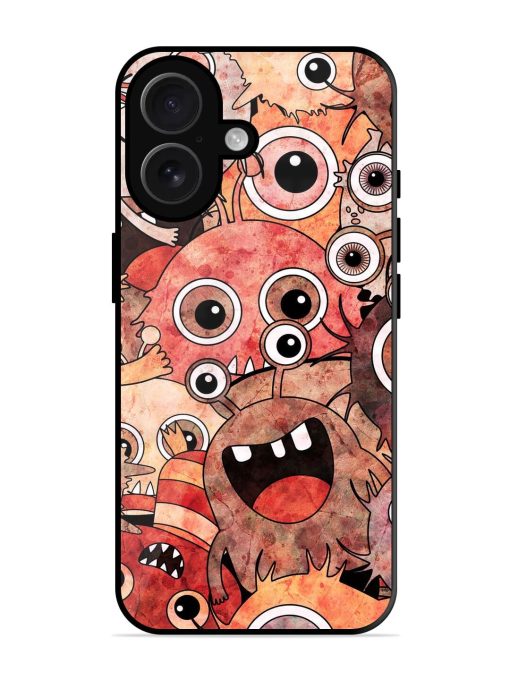 Monster Mash Glossy Soft Edge Case for Apple Iphone 16 Chachhi