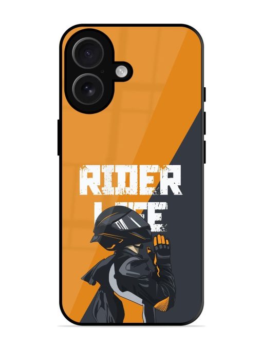 Ride Never Ends Glossy Soft Edge Case for Apple Iphone 16 Plus Chachhi