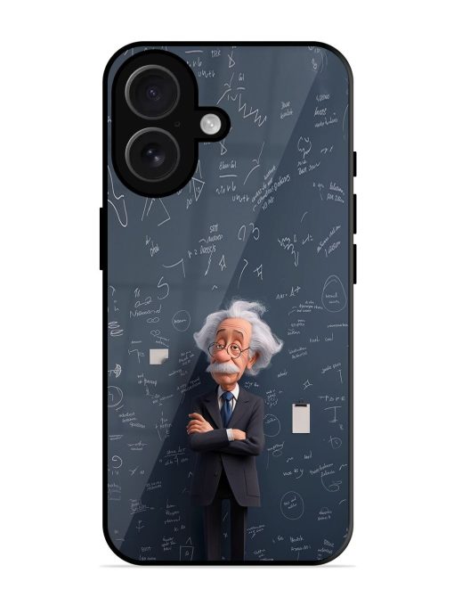 Albert Einstein Glossy Soft Edge Case for Apple Iphone 16 Plus Chachhi