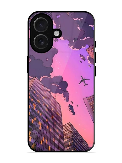 Urban Twilight Glossy Soft Edge Case for Apple Iphone 16 Plus Chachhi