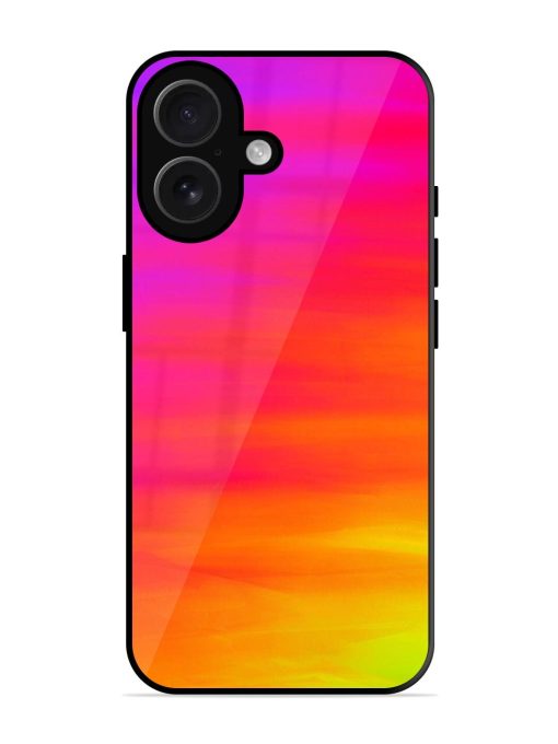 Neon Horizon Glossy Soft Edge Case for Apple Iphone 16 Plus