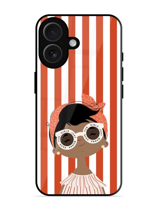 Girls Just Wanna Have Fun Glossy Soft Edge Case for Apple Iphone 16 Plus Chachhi