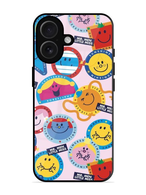 Whimsical Mr. Men & Little Miss Glossy Soft Edge Case for Apple Iphone 16 Plus Chachhi