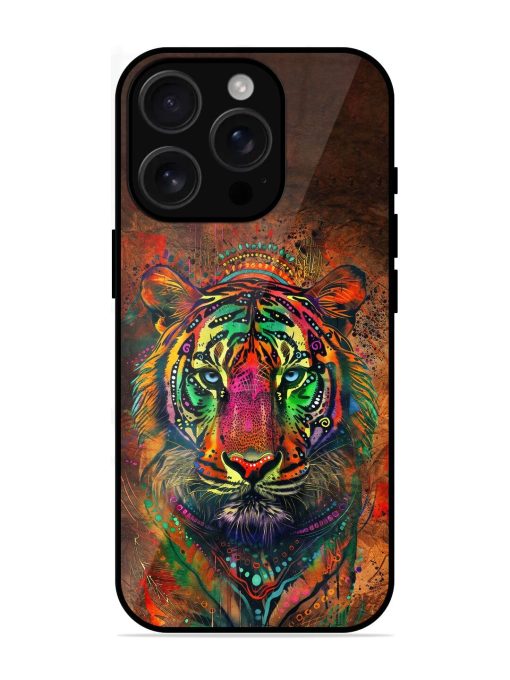 Cosmic Tiger Glossy Soft Edge Case for Apple Iphone 16 Pro Chachhi