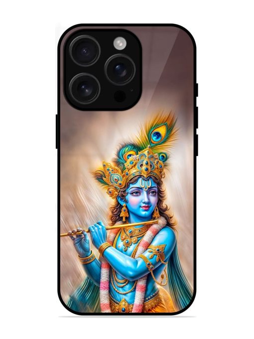 Divine Krishna Glossy Soft Edge Case for Apple Iphone 16 Pro Chachhi