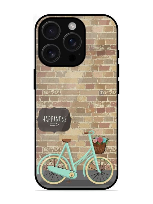 Pedaling Towards Happiness Glossy Soft Edge Case for Apple Iphone 16 Pro Chachhi