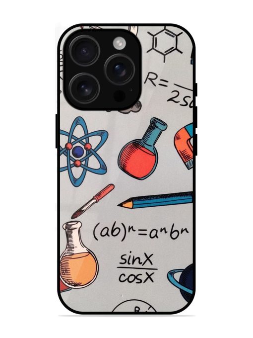Science Doodle Glossy Soft Edge Case for Apple Iphone 16 Pro