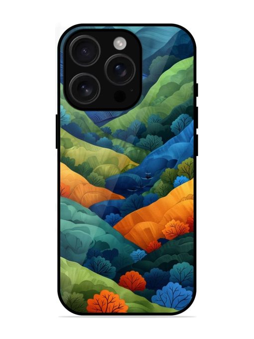 Serene Summits Glossy Soft Edge Case for Apple Iphone 16 Pro