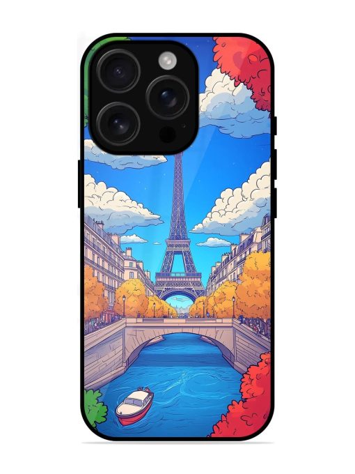 Parisian Panorama Glossy Soft Edge Case for Apple Iphone 16 Pro Chachhi