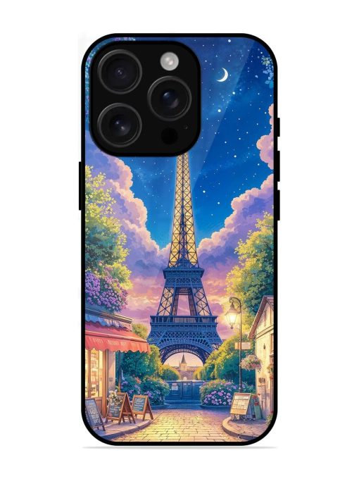 Twilight In Paris Glossy Soft Edge Case for Apple Iphone 16 Pro Chachhi