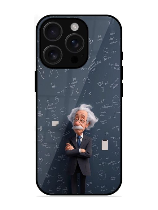 Albert Einstein Glossy Soft Edge Case for Apple Iphone 16 Pro