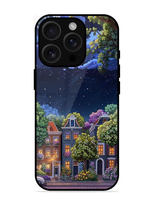 Moonlit Streets Glossy Soft Edge Case for Apple Iphone 16 Pro Chachhi