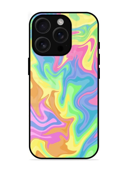 Whimsical Swirl Glossy Soft Edge Case for Apple Iphone 16 Pro Chachhi