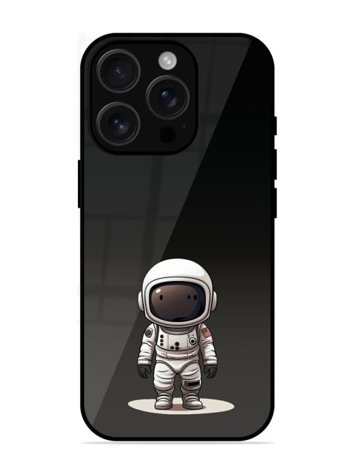 Neon Astronaut Glossy Soft Edge Case for Apple Iphone 16 Pro Chachhi