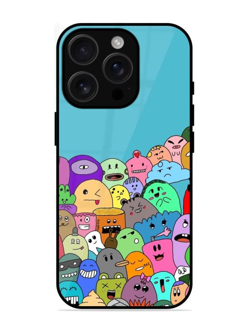 Monster Mash Glossy Soft Edge Case for Apple Iphone 16 Pro Chachhi