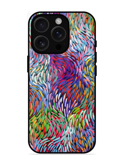 Vibrant Waves Glossy Soft Edge Case for Apple Iphone 16 Pro Chachhi