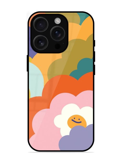 Happy Flower Power Glossy Soft Edge Case for Apple Iphone 16 Pro Chachhi