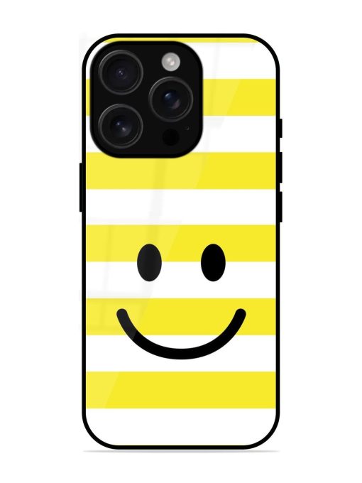 Smiling Stripes Glossy Soft Edge Case for Apple Iphone 16 Pro Chachhi