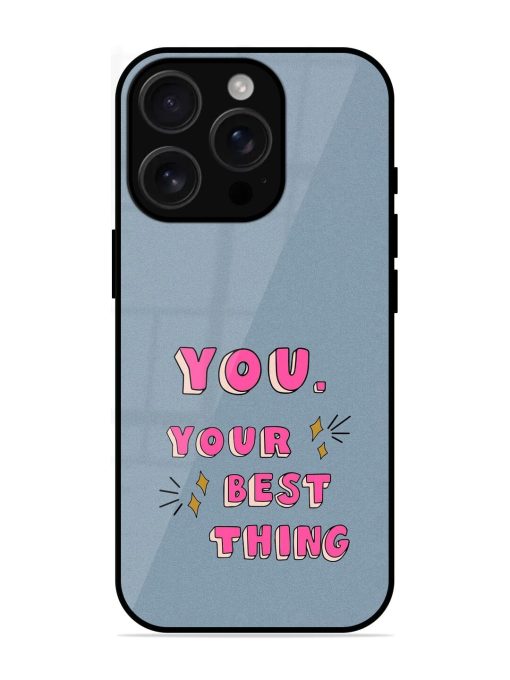 Self-Love Sparkles Glossy Soft Edge Case for Apple Iphone 16 Pro