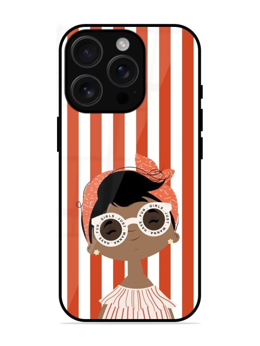 Girls Just Wanna Have Fun Glossy Soft Edge Case for Apple Iphone 16 Pro Chachhi