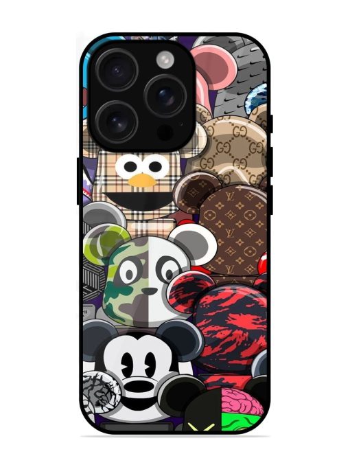 Streetwear Bearbrick Extravaganza Glossy Soft Edge Case for Apple Iphone 16 Pro Chachhi