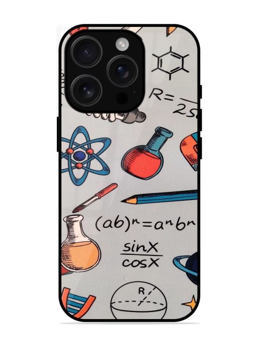 Science Doodle Delight Glossy Soft Edge Case for Apple Iphone 16 Pro Chachhi