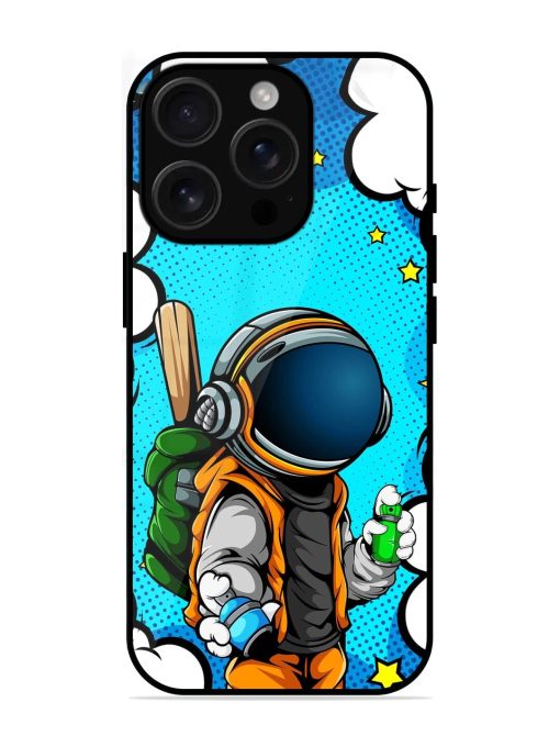 Space Graffiti Artist Glossy Soft Edge Case for Apple Iphone 16 Pro Chachhi