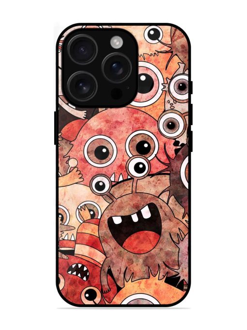 Monster Mash Glossy Soft Edge Case for Apple Iphone 16 Pro Chachhi